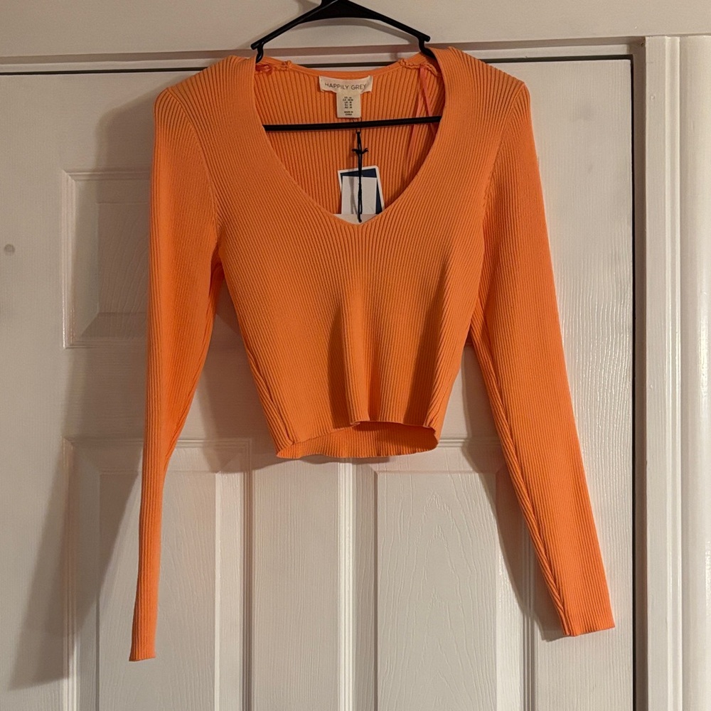 Vibrant Pink V-Neck Crop Top